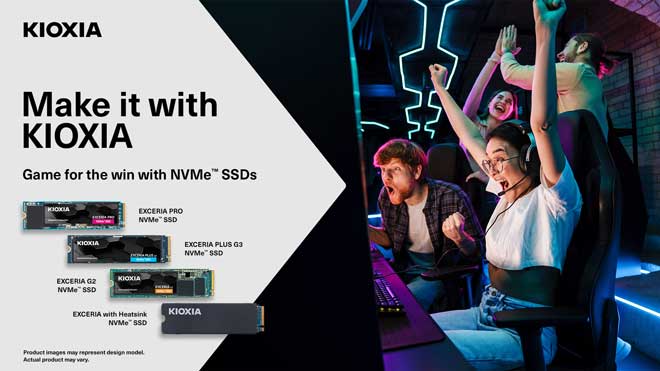 NVMe™ SSD로 승리를 위한 KIOXIA 게임으로