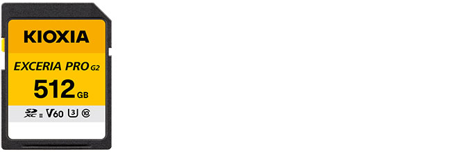 EXCERIA PRO G2 SD 메모리 카드 V60 제품 이미지