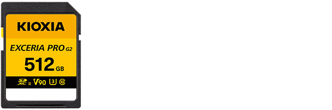 EXCERIA PRO G2 SD 메모리 카드 V90 제품 이미지